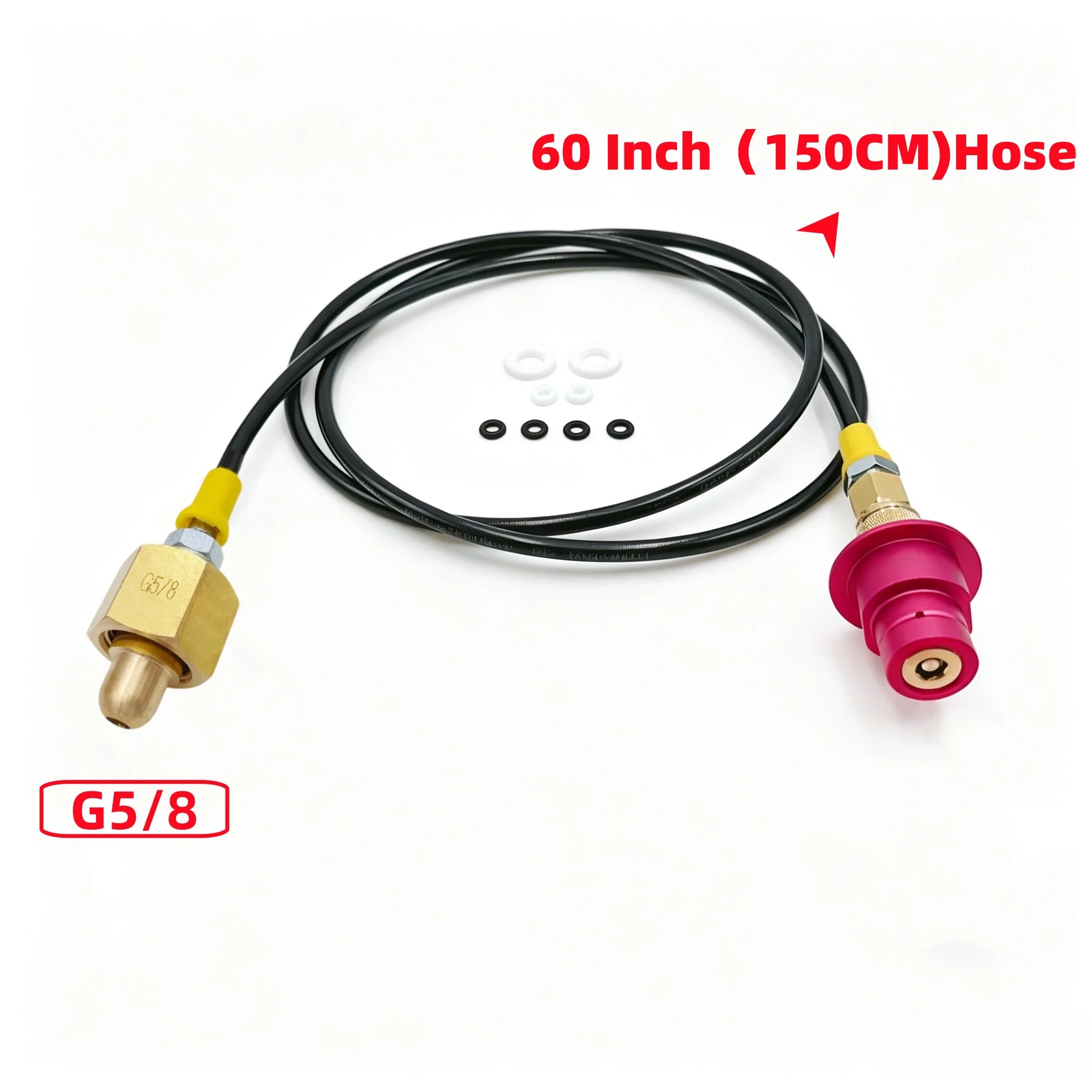 NEUER SODA Quick Connect Terra DUO Art Adapter-Schlauchkit für externe CO2-Tanks W21.8-14 oder CGA320 G3/4 G5/8 mit Schnellverschluss – Detail 9