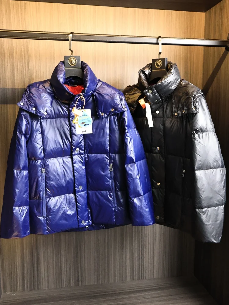 

Мужской уличный теплый пуховый тюжет со съемным капюшоном из легкого полиэфирного волокна Faion Urban Sle ветрозащитный 3D-дизайн