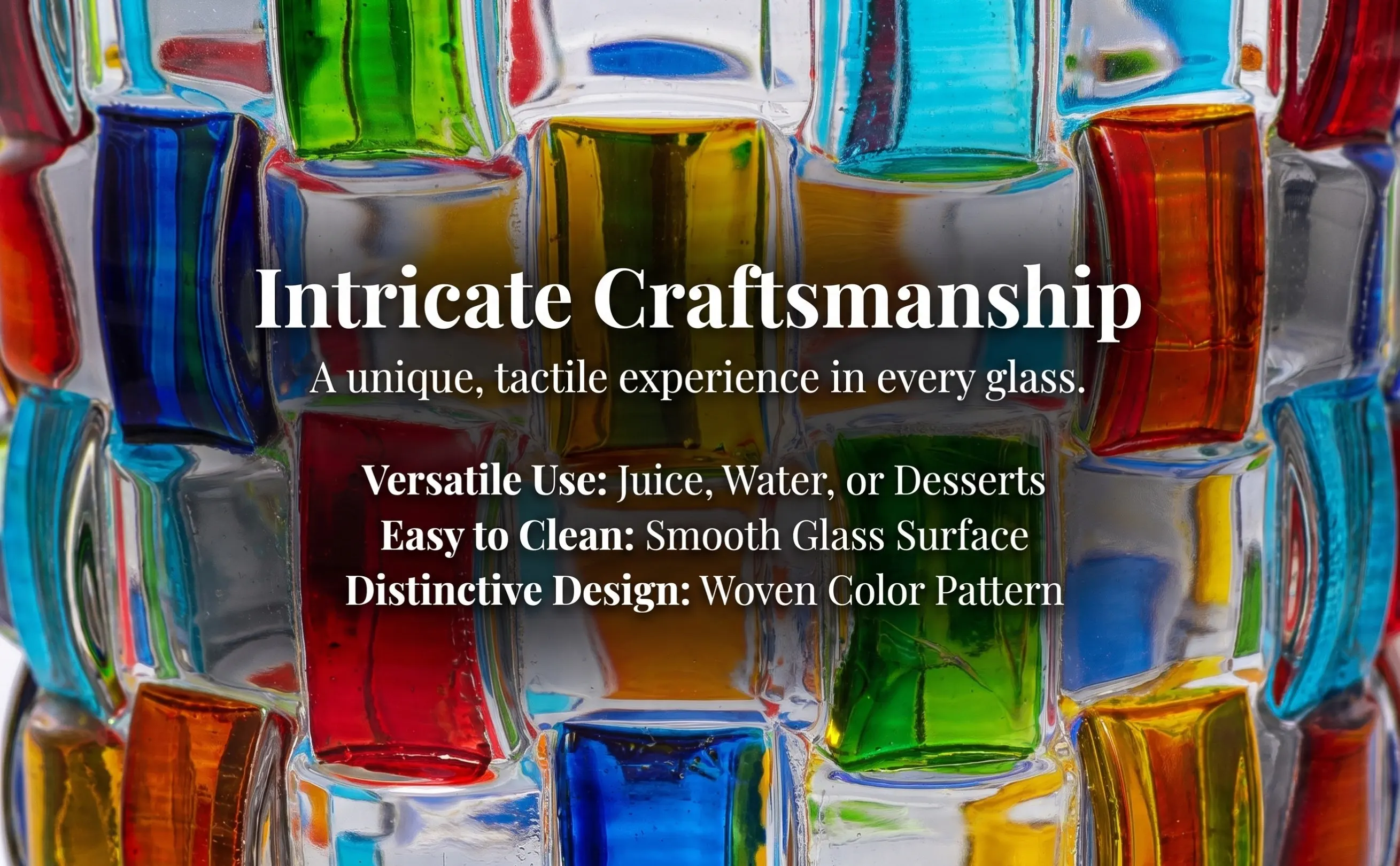 Painted Juice Glass Clear Beautiful Texture Glass Cup Safe Sanitary Easy to Clean for Juice Water Milk Beverage Dessert