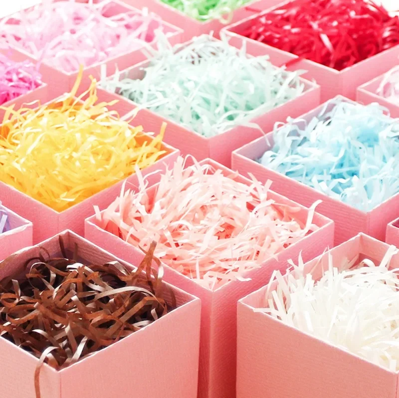 

Paper Raffia Shredded DIY Wedding Decor 10/30/50/100g Gift Box Filling