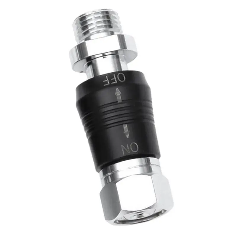 X08A 2X Scuba Diving Regulator Adaptor 9/16 Thread Connector With On Off Switch BCD Valve Medium Pressure Replacement,Style C