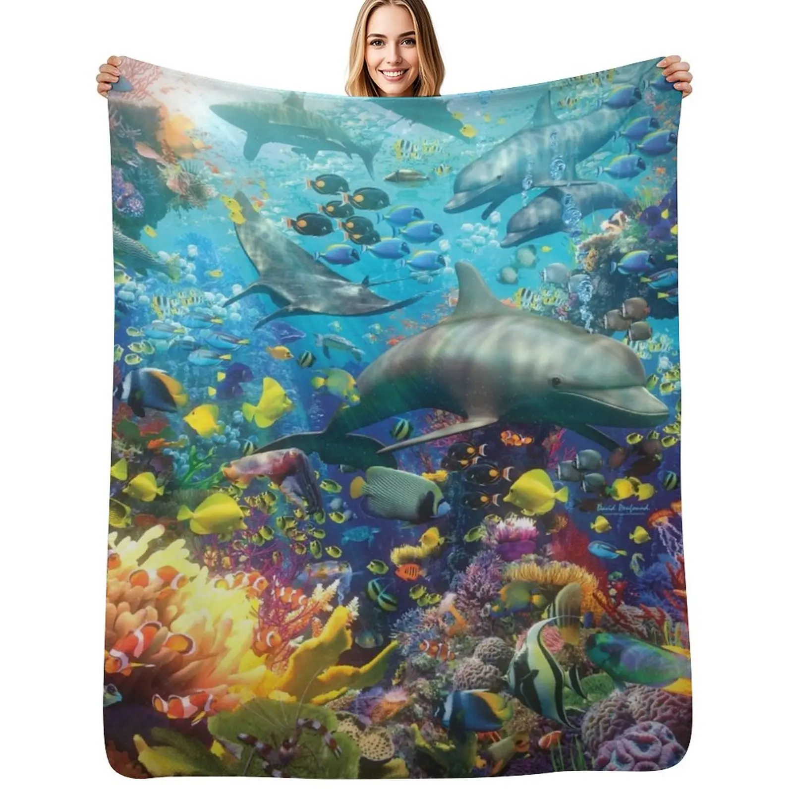 The Red Sea Throw Blanket Reusable Durable Soft Blanket for All Seasons