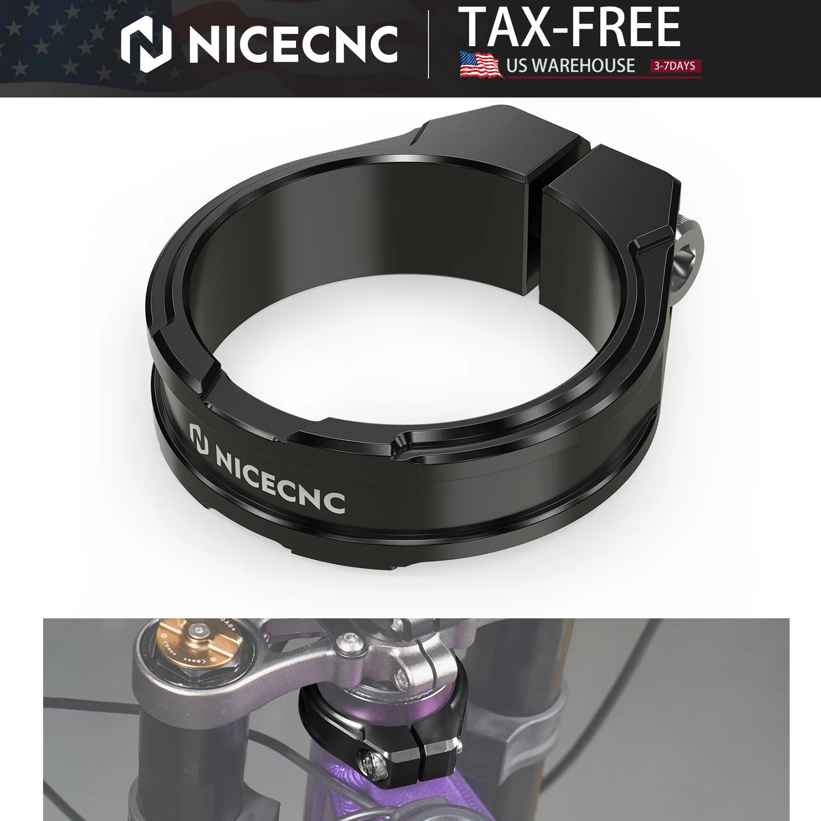

NICECNC For Surron Light Bee X S L1E Reinforced Head Tube Frame Brace Aluminum Electriic Bike Frame Clamp For Segway X160 X260