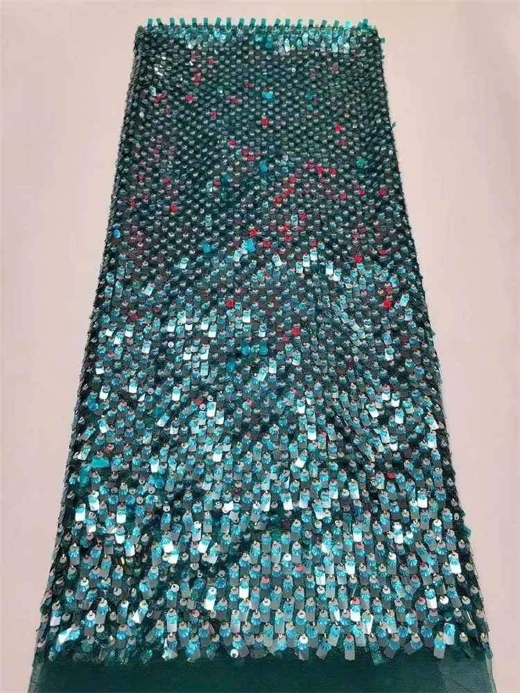 ที่ละเอียดอ่อนโหมดล่าสุด ln 2025 ลูกไม้ผ้าไนจีเรียคุณภาพสูงSequinsลูกไม้Tulleผ้าสําหรับผู้หญิงPartyผ้าโดยYard