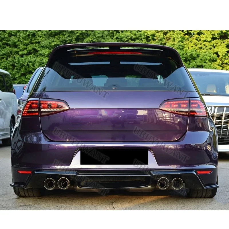 For Volkswagen VW GOLF 7 MK7 MK7.5 (Not For GTI R) 2014-Up Carbon Fiber Rear Trunk Spoiler Car Wing