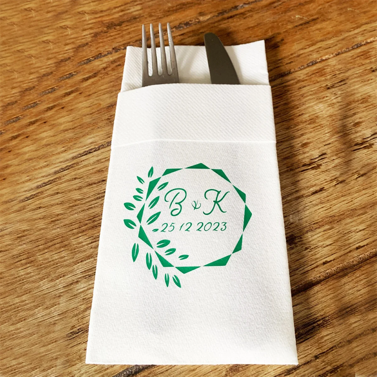 Custom printed Airlaid Napkin, Perfect Size Linen-Like Handmade Disposable, Pocket wedding napkins for reception or Events