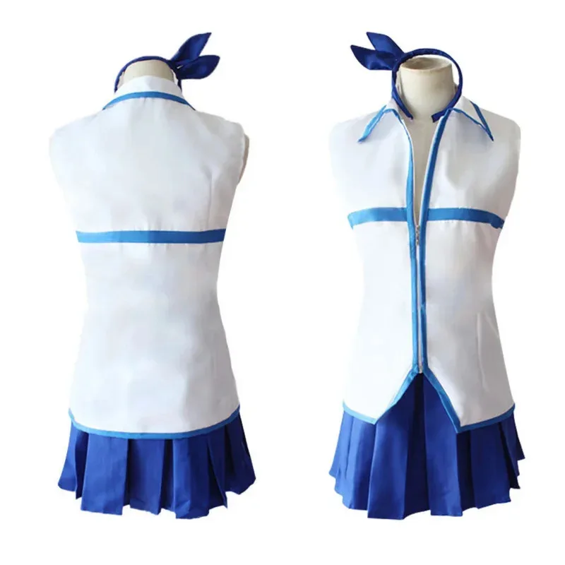 A Litter Of Bears Anime FAIRY TAIL Lucy Heartfilia Cosplay Costume Top skirt Hairpin Set Halloween Makeup Party Prop 2025 New