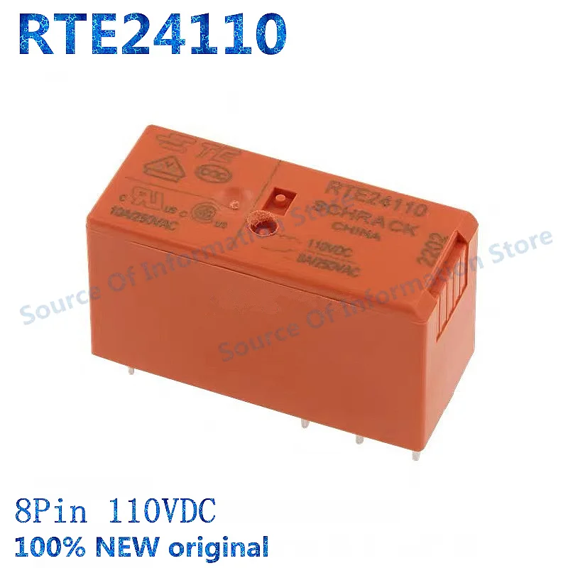 

5PCS RTE24110 110VDC 8Pin 8A Relay 100% New original