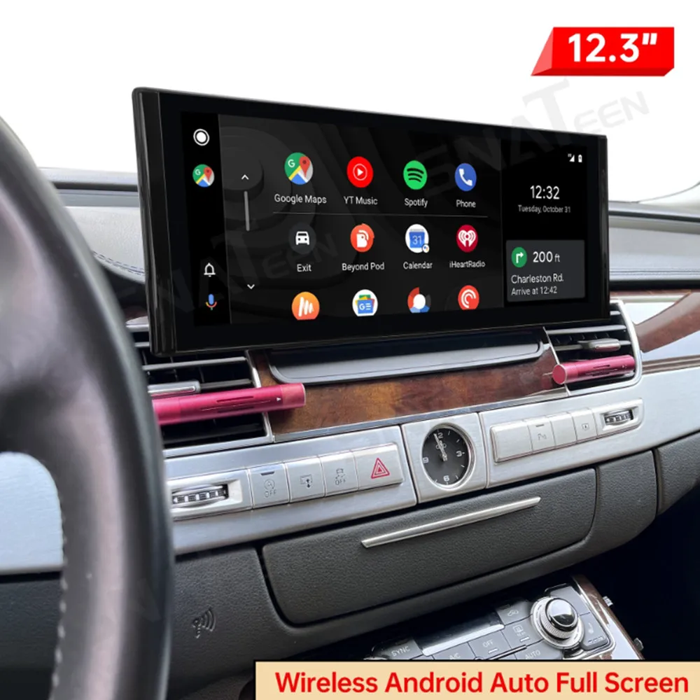 

12.3" Android 13 CarPlay Car Radio For Audi A8 S8 D4 3G 2010-2017 Touch Screen Multiedia Player GPS Navigation Car Accessories
