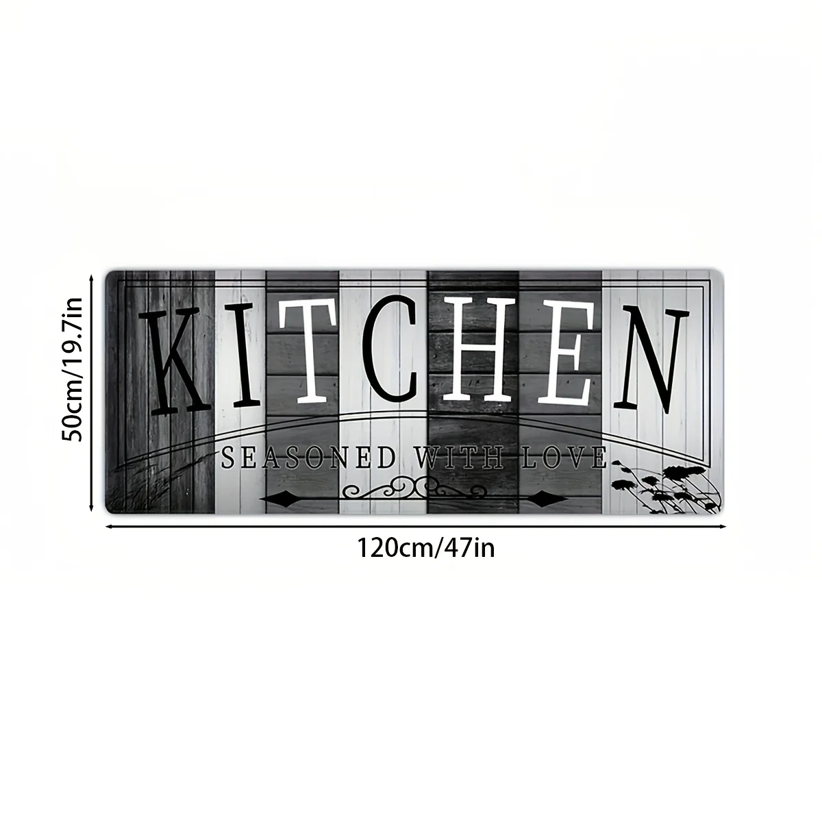 Absorbent Non-Slip Kitchen Mat - Thickened And Extended, with Bold Text And Patterns, Kitchen Hallway Doormat, Floor Mat And Carpet, Suitable for Living Room, Bedroom, Entryway Mat, Christmas Decoration