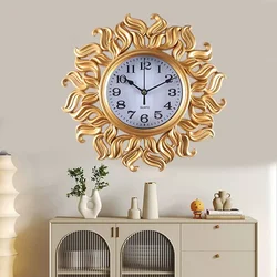 10 inch Wall Clock Retro European Style Outdoor Garden Living Room Wall Clock Battery Operated Home Decoration Creative Ornament