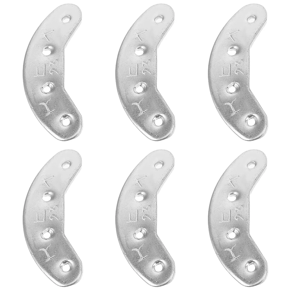 

3 Pairs Metal Heel Plates High-Strength Sole Repair Kit Anti-Wear Shoe Protectors For Boots Outdoor Daily Use Durable Iron-Glue