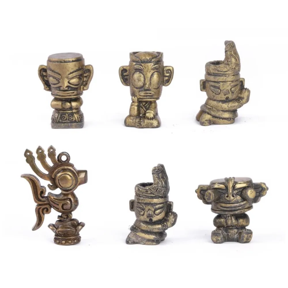 1pc escavação arqueológica de ruínas sanxingdui brinquedos pai-filho artesanal modelos fósseis três estrelas mound brinquedo caça ao tesouro