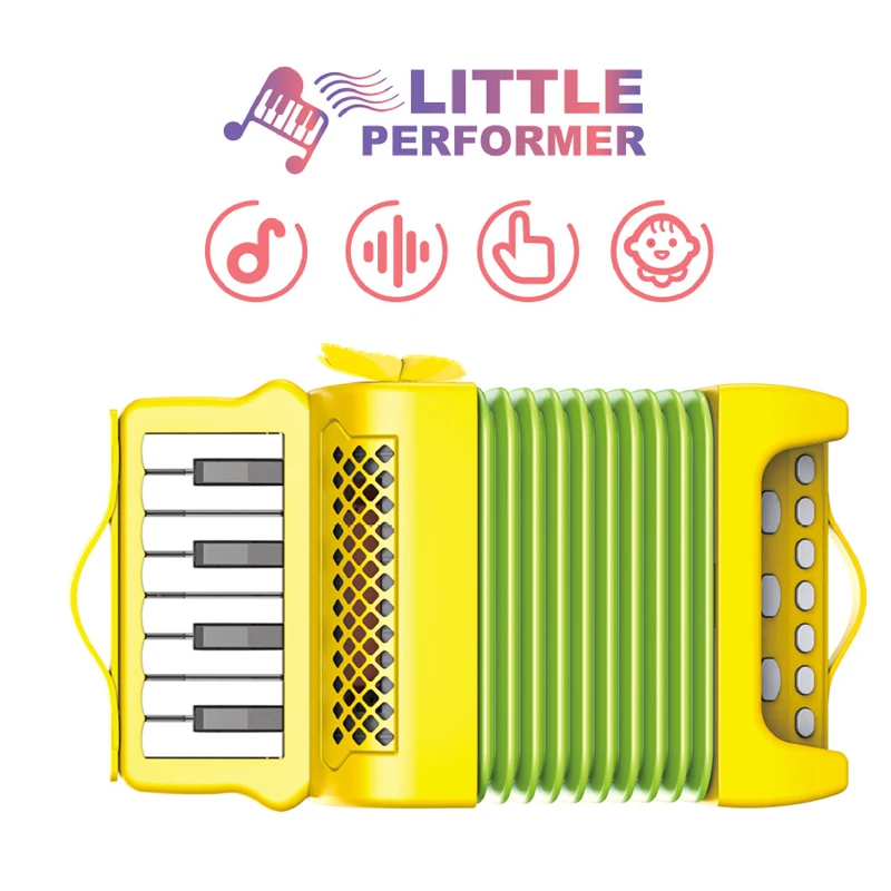 만화 아코디언 피아노 장난감 어린이 악기 연주 조기 교육 전자 피아노 장난감 선물 소녀 소년
