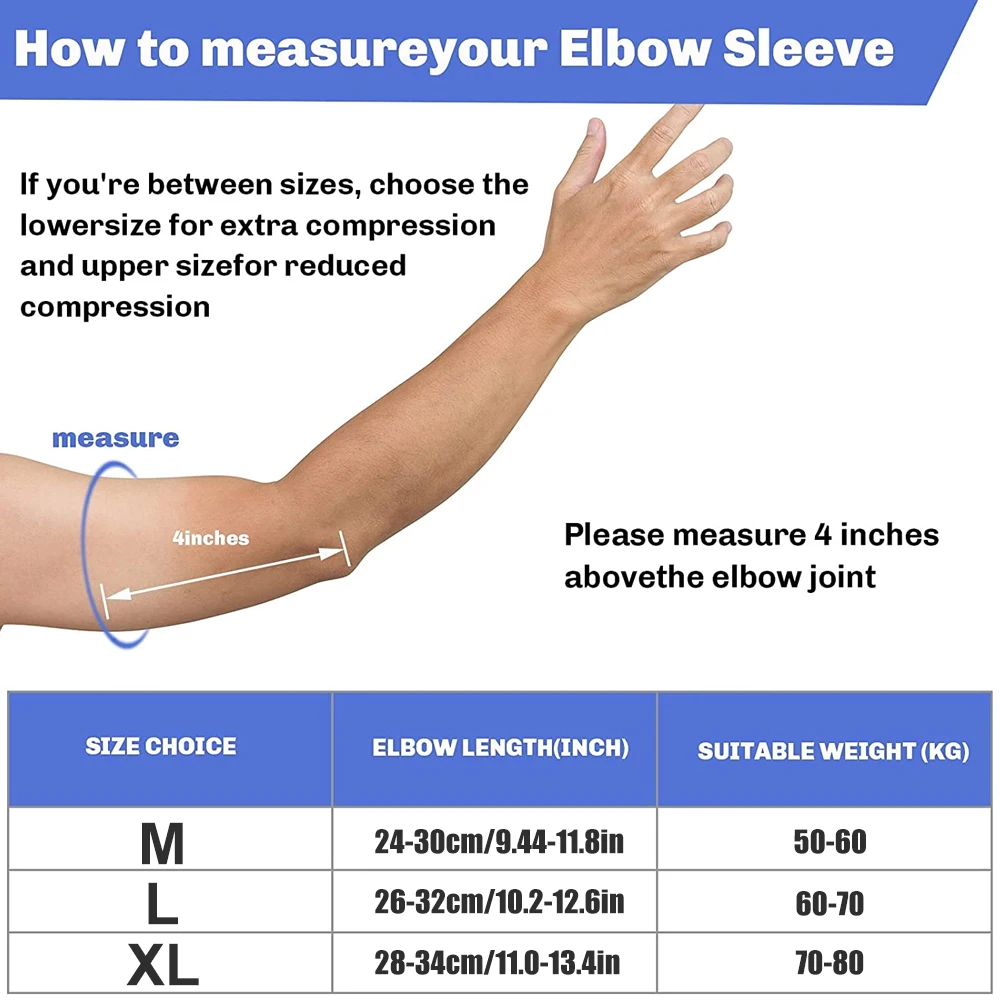 1 Paar Sport-Ellenbogenbandage, Kompressionsstützhülsen für Tennis, Armstulpen, Riemen, Sehnenentzündung, Epicondyt-Ellenbogen, Arthritis,