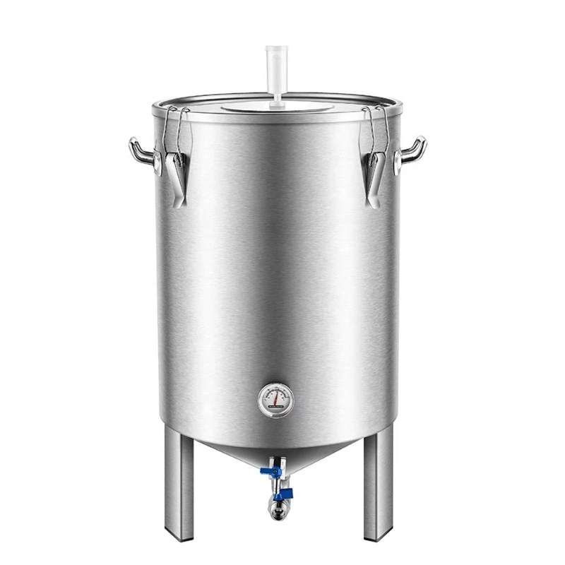 60L Fermentation Tank Stainless Steel Conical Fermentation Tank Storage Bucket Wine Fermentation Brewing Kit for Home Brewing