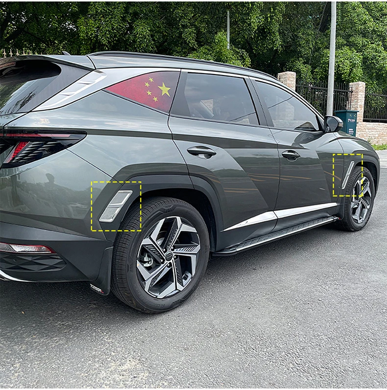 Für Hyundai Tucson NX4 2021 2022 2023 2024 Hybrid N Linie ABS Auto Körper Vorne Hinten Rad Seite Abdeckung Trim änderung Zubehör – Detail 13