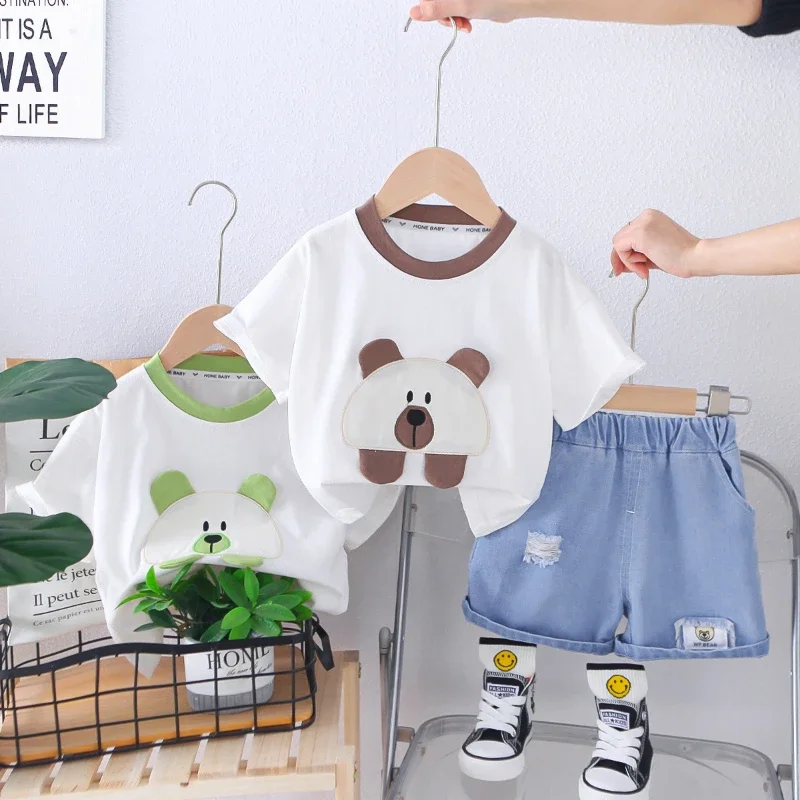 

Summer Fashion Baby Clothes Suit Children Cartoon T-Shirt Shorts 2Pcs/Sets Kids Boys Clothing Infant Costume Toddler Tracksuits