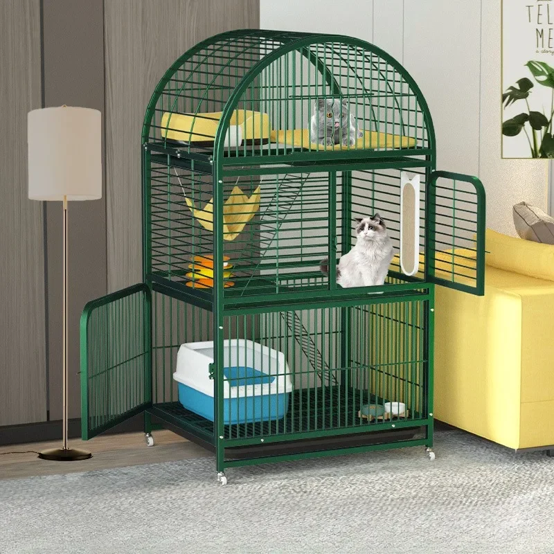 

Home Indoor Extra Large Space Cat Cage Dome Multi-storey Pet Villa Durable Cat House with Multiple Doors Multi-pet Cat Cage