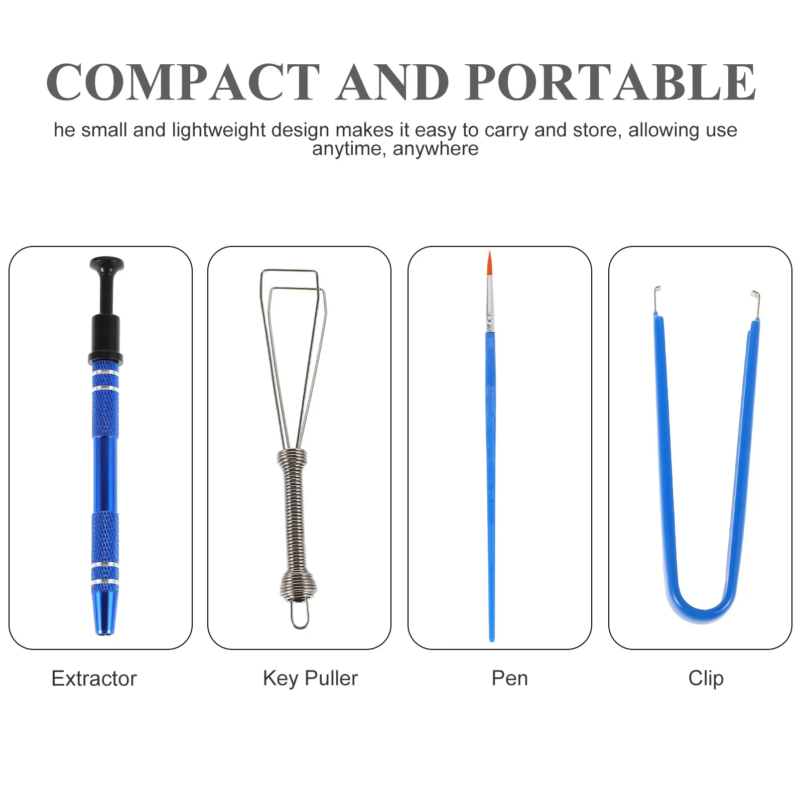 1Set Ic Chip Puller Tool Electronic Components Grabber Metal Claw Pickup Holder for Precision Chip Extraction Screw Removal