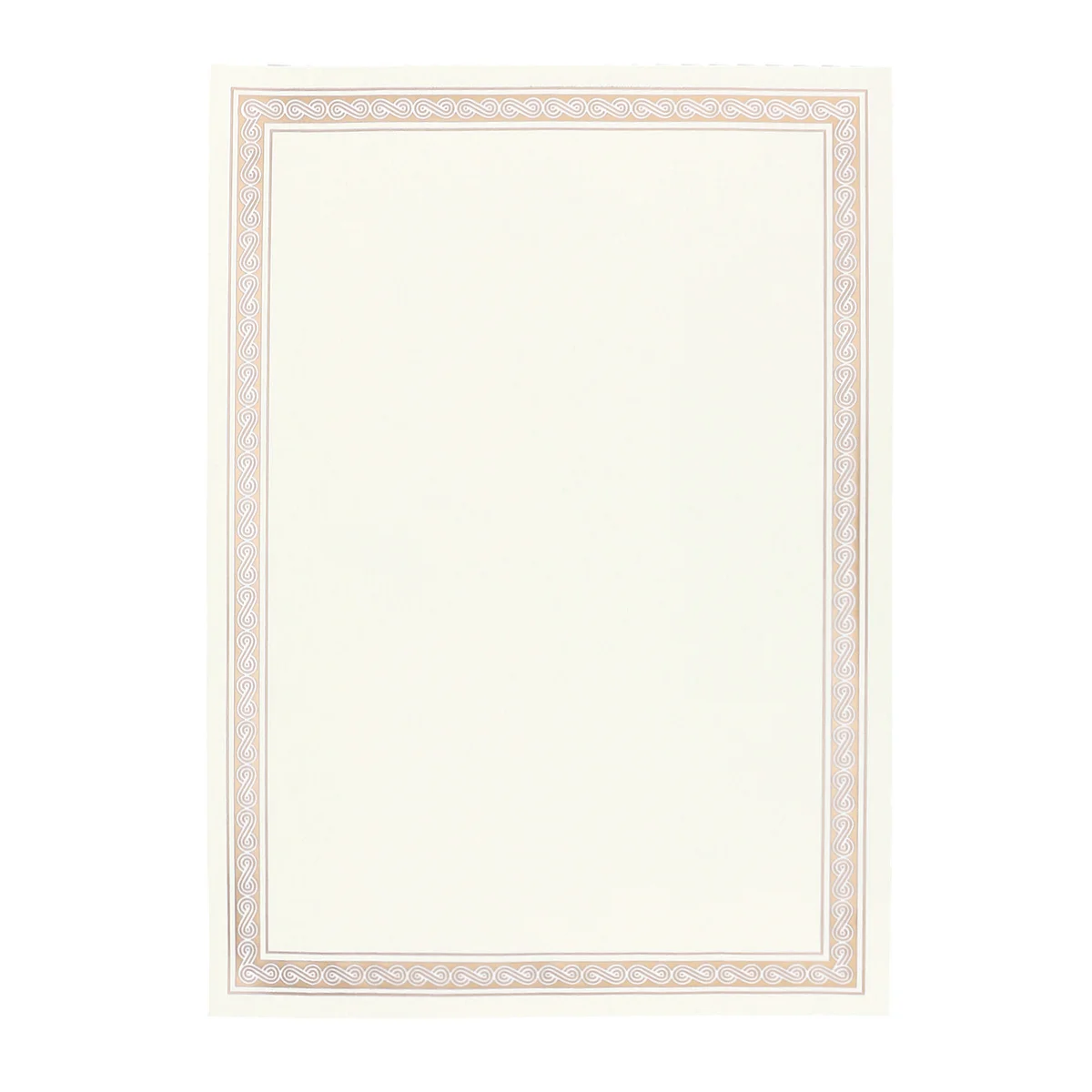 15 pcs A4 Gold Border Certificate Paper Metallic Finish For School Awards Graduation Recognition Printable Templates Teachers