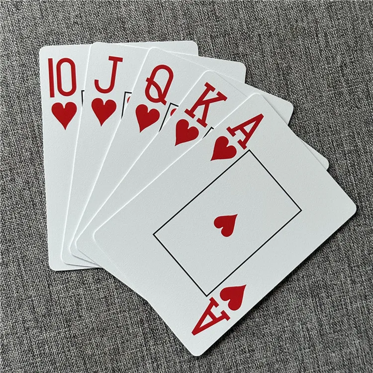 Neue 1 Sätze Baccarat Texas Hold'em Kunststoff-Spielkarten, wasserdicht, glatt, Poker-Karte, Brettspiele, Rot/Blau – Detail 8