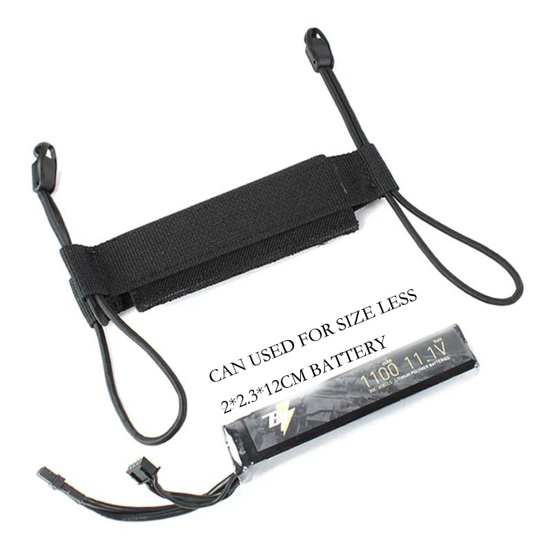 Gecko Battery Storage Pouch Lightweight Outdoor Battery Bag Attachment Ladder System For 416C/MPX/MCX AEG