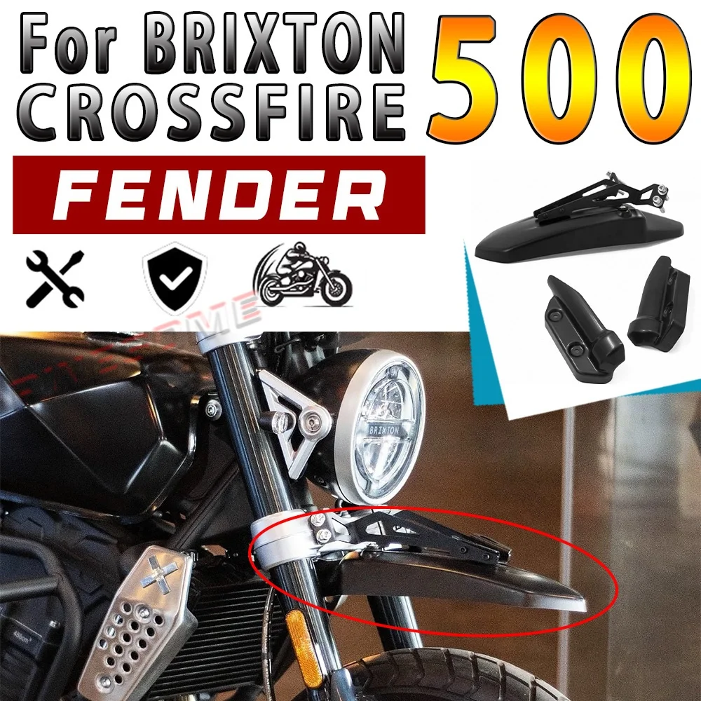 For Fit BRIXTON CROSSFIRE 500 Modified Headlight Cover And High-Level Mudguard For GK500 500 GK GK 500