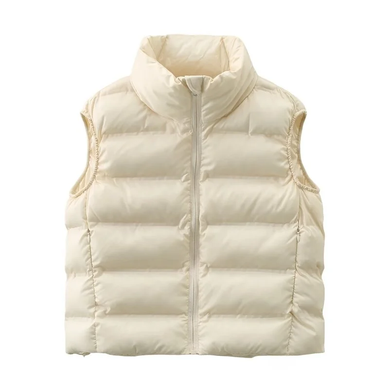 

Fall 2025 Women's Faion Commute Svel Slim Fit Vest Jaet Multiple Colors Versatile Windproof Zipper Closure Color