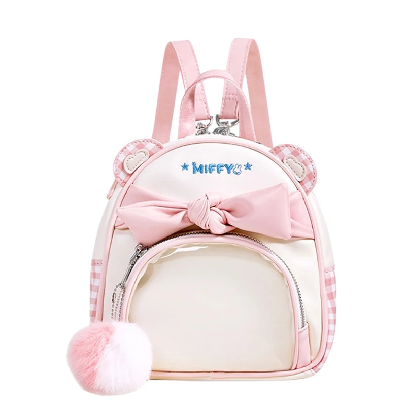 

Miffy Mini Backpack 20*8.5*21cm Cute Handheld Single Shoulder Crossbody Bag Miffy Series High Quality Bag