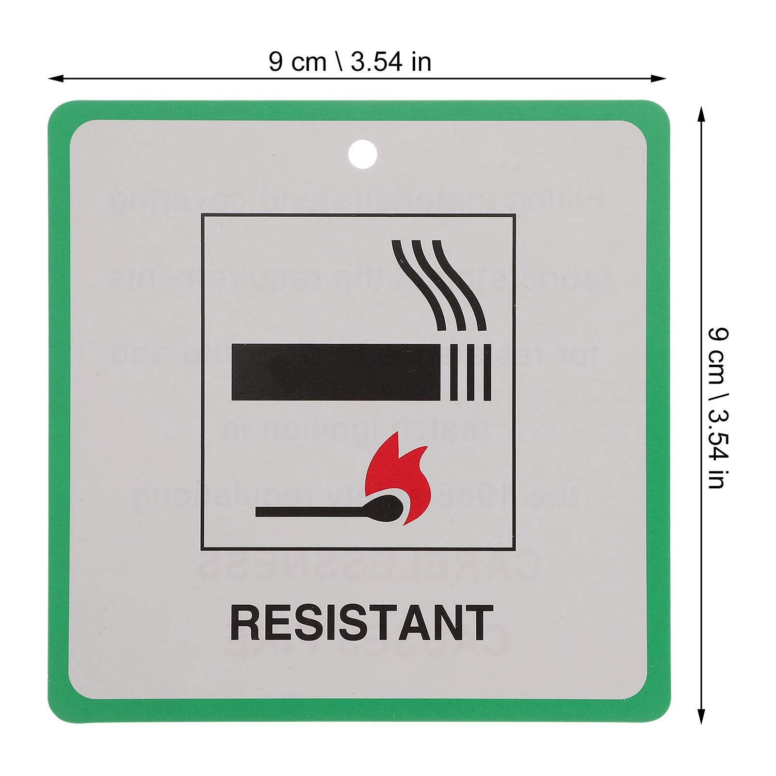 50 قطعة من ملصقات تحذير السلامة من الحرائق للأثاث - ملصقات عالية مع فتحة للمرفق الآمن على الكراسي #6