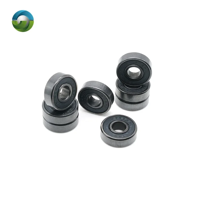 ABEC9 608 2RS Inline Roller Skate Wheel Bearing 608 RS Anti Rust Skateboard Ball Bearings 608RS BLACK Sealed 8x22x7 mm