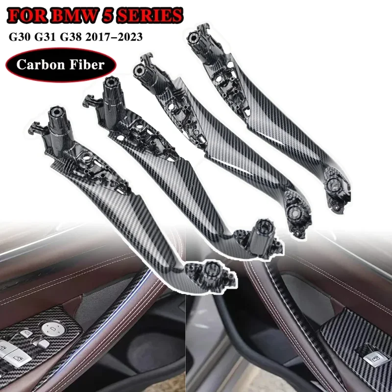 Car Front Rear Left Right For BMW 5 Series M5 G30 G31 G38 F90 520 523 525 528 530 2017-23 Interior Car Door Handle Inside Cover