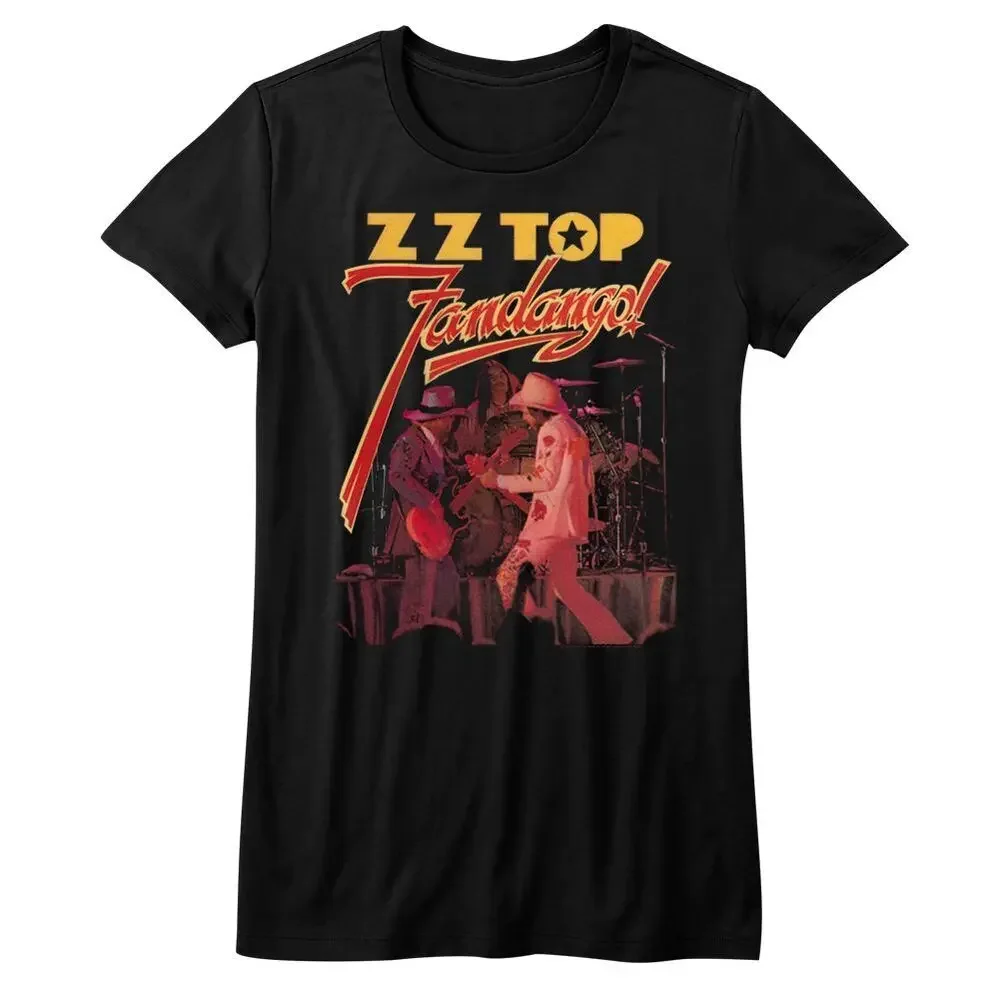 Ladies Zz Top Fandango Music Shirt Fashion  Tee T  Short Sleeve Cotton Men's Crew Neck Printed TeeUnisex T-shirts for Me