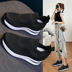 New Women Platform Sneakers Spring Fashion Women Vulcanize Shoes Lace-up Mesh Breathable Women Casual Shoes Tenis Feminino