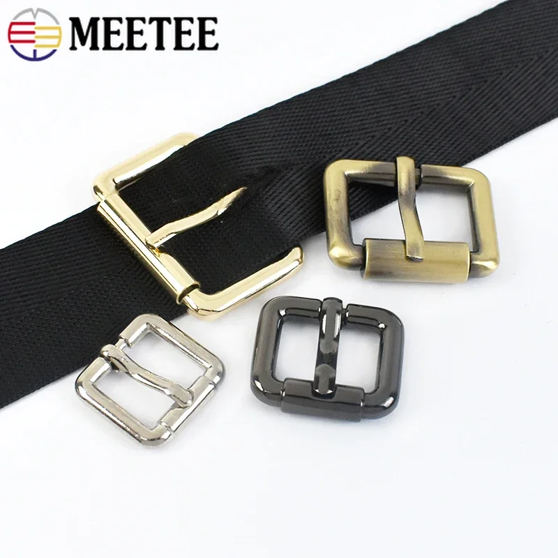 5Pcs 13-38mm Metal Pin Buckles for Strap Bag Belt Buckle Roller Leather Clasp Webbing Adjuster Hook DIY Hardware Accessories