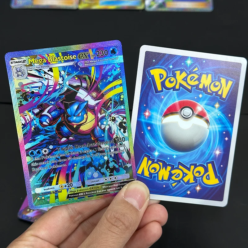 

Набор коллекционных карточек для игры в покемонов: DIY Pokemon Mega Blastoise Ex, Serena, Lopunny, Bulbasaur, Venusaur (английская версия)