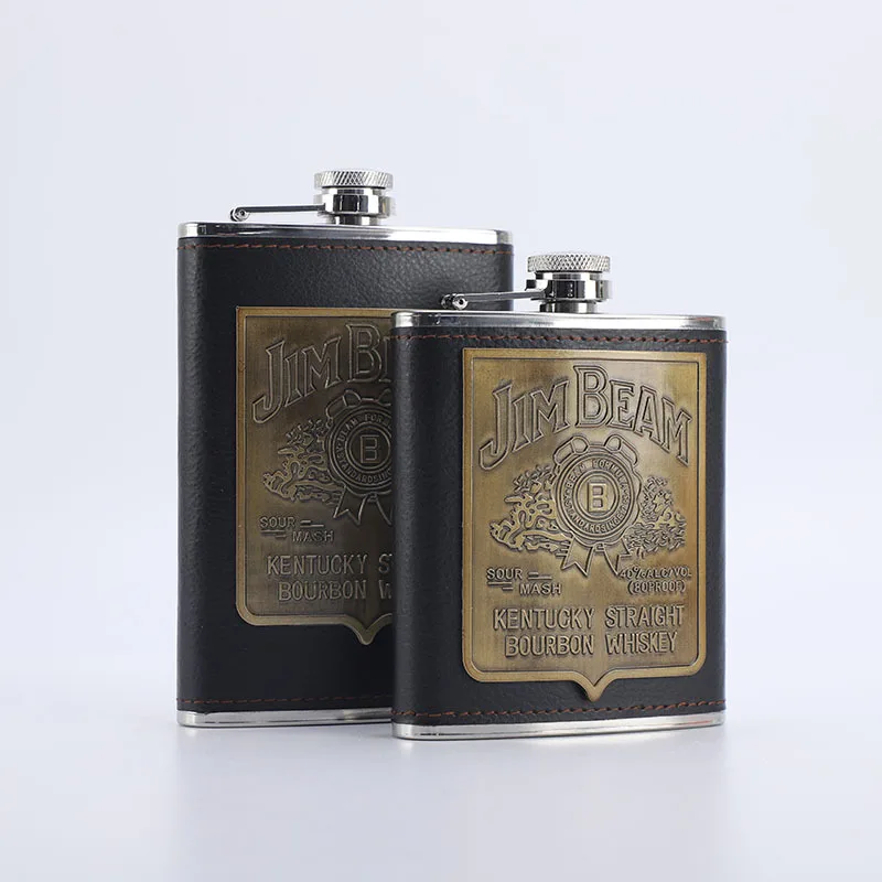 Stainless Steel Hip Flask 7/9oz Wine Bottle Outdoor Portable Wine Bottle Stainless Steel Whisky Liquor Bottle Flask for Alcohol