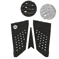 EVA Surfboard Traction Pad Deck Pad Grip Surf Pads Black/White Board pad 3 pcs per set