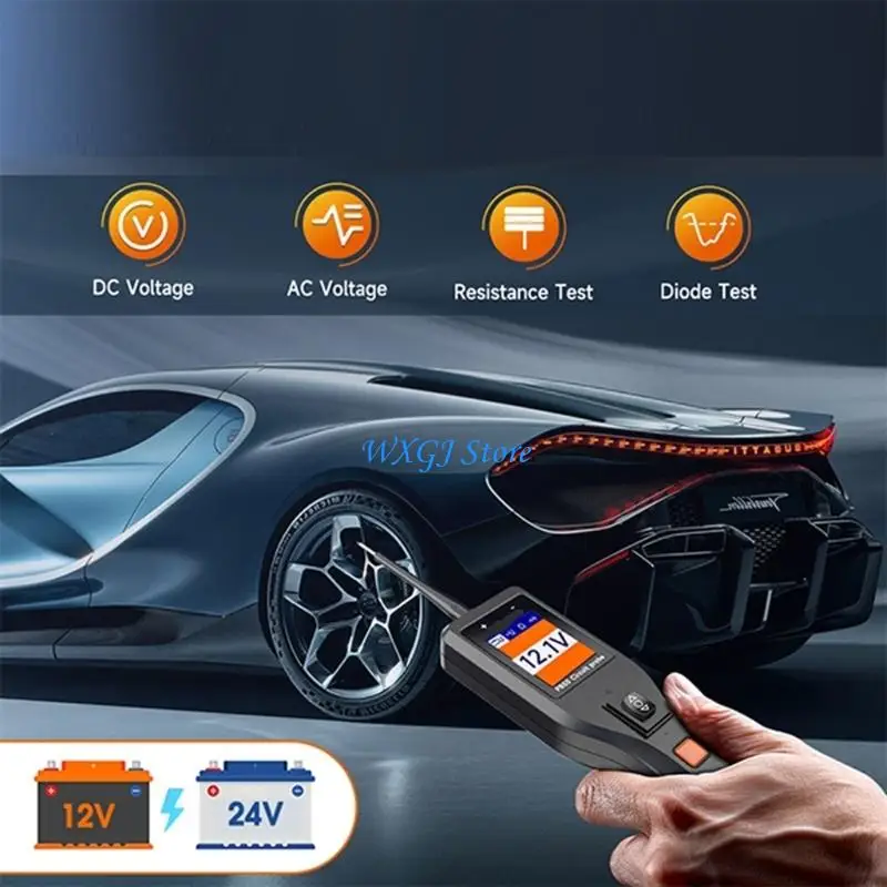 37JE Universal Vehicle Battery Diagnostic Tool Circuit Tester Resistance Analyzers