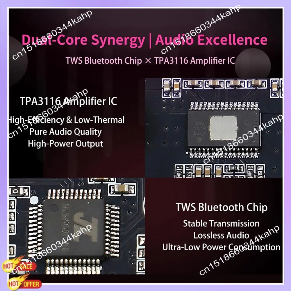 

CLCU XY-1001W Bluetootooth Audio Amplifier Board 100W Mono High Power Audio Module TPA3116 Sound Power Amplifier Module 1001W-A