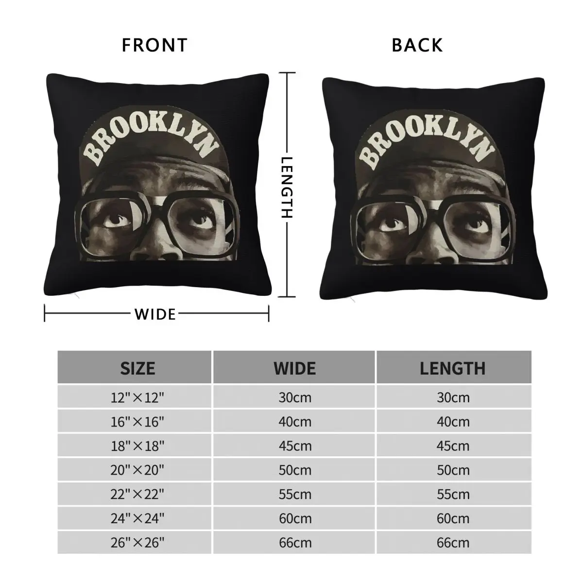 Spike Lee Director Square Pillowcase Polyester Linen Velvet Printed Zip Decorative Throw Pillow Case Car Cushion Case