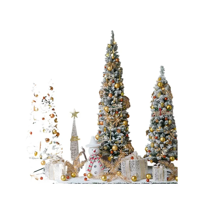 

Large Christmas tree, encrypted flocking, Christmas decoration scene arrangement, floor set ornament