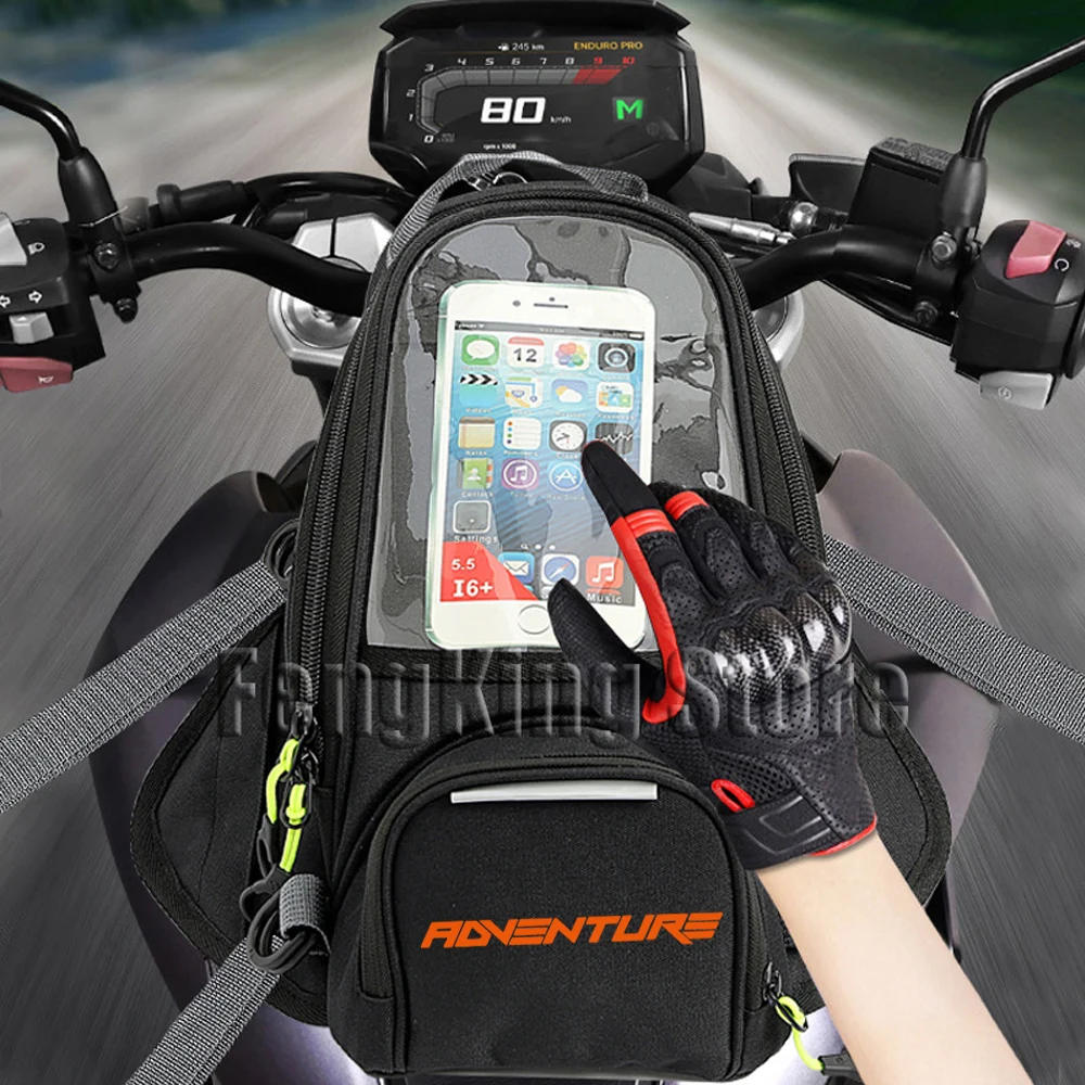 

For 1290 Super Adventure 1290 Super Duke GT 1190 390 Motorcycle Magnetic Bag Riding Bag Navigation Fuel Tank Bag Large Screen