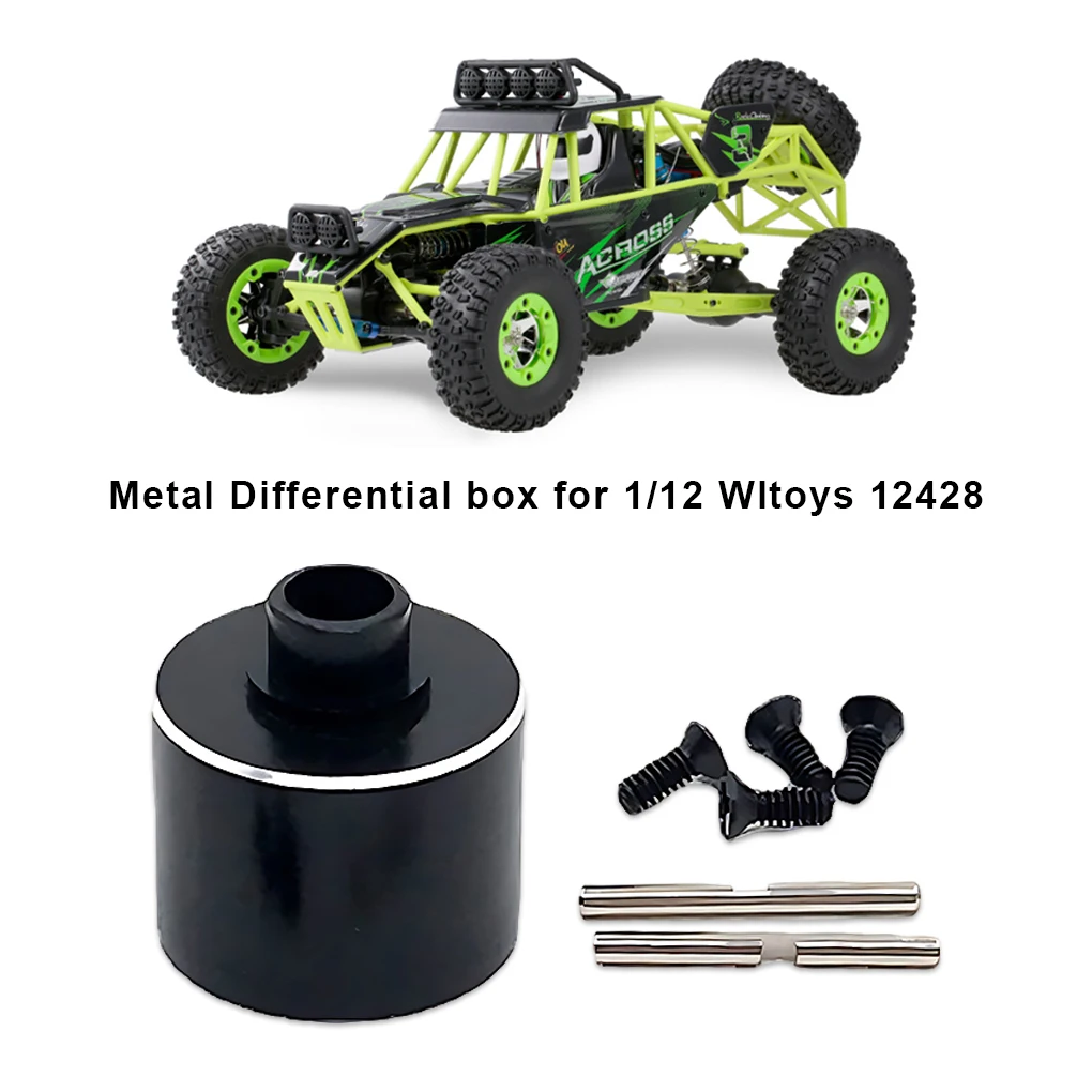 WLtoys Metal RC Front Rear Differential Assembly Gear For 12428 12423 1/12 124017 124019 4WD Off-Road Upgrade Parts with Housing