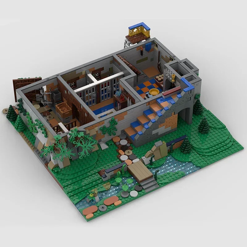 Tijolos técnicos moc série de castelo, blocos de construção modulares medievais, presentes, brinquedos para crianças, conjuntos diy, modelo de montagem