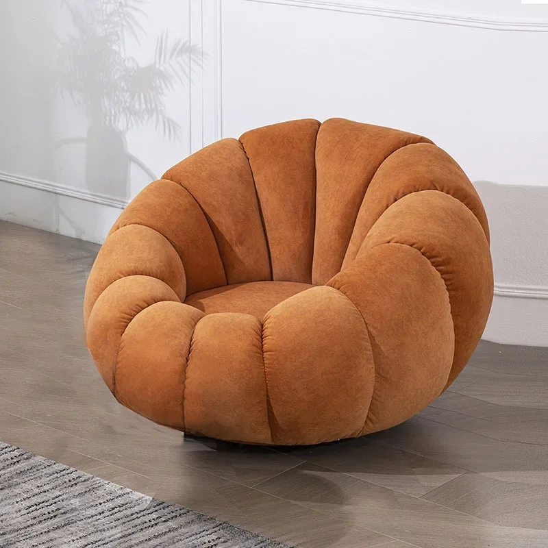 Comfortable Round Sofa Bean Portable Cute Creative Modern Single Sofa Bedrooms Minimalist fy  Home Furniture