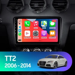 9'' Android 14 Car Multimedia Video Player for AUDI TT MK2 8J 2006 2007 2008 2009 2010 2011 2014 Radio Stereo Audio Navigation