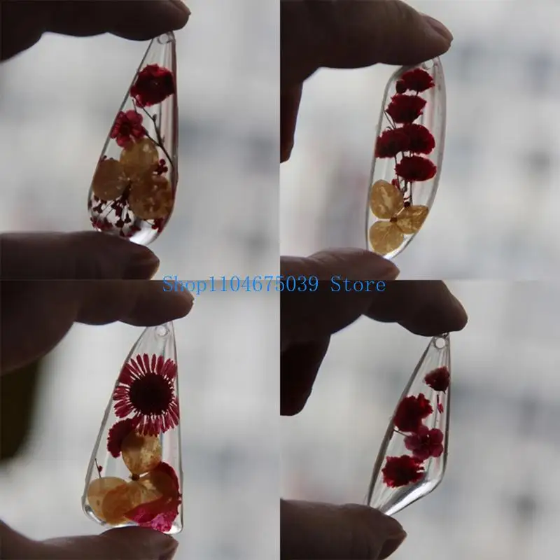 

5asd Silicone Jewelry Mold Teardrop Shaped Accessories Mould for Crafting Enthusiasts