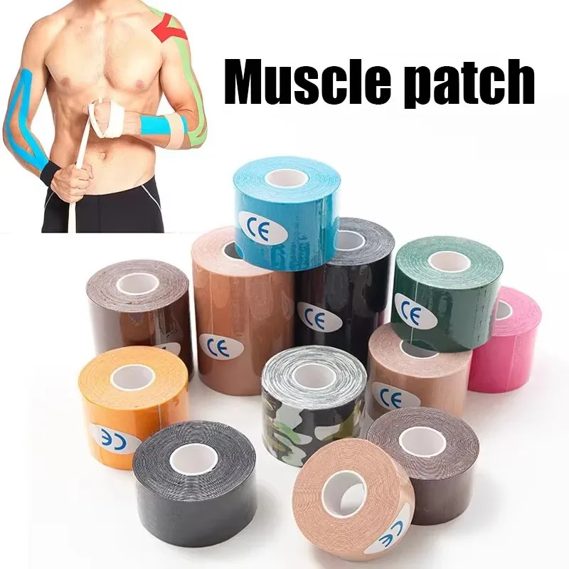 1 Stück Sport-Wasserdichtes Kinesiologie-Tape Athletische Bandage Muskelregeneration Schutzband Schmerzlinderung Tennis Fitness Elastische Bandage